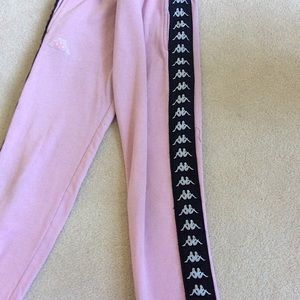 pink kappa sweatpants